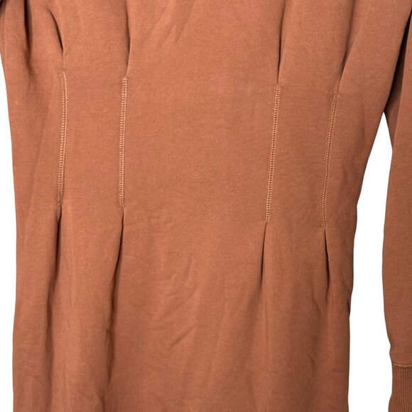 Nation LTD Ronni Dress Tobacco Brown M NWT Peruvian Cotton Minimalist - Picture 5 of 8